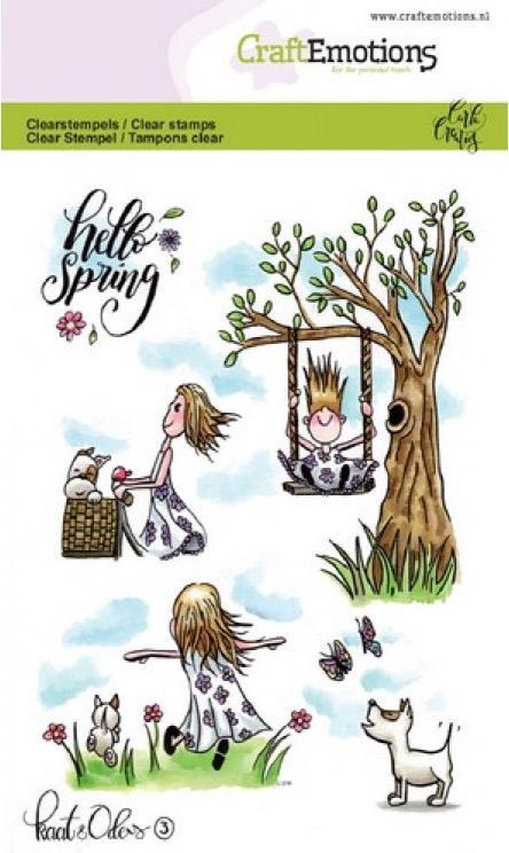 CraftEmotions | Carla Creaties | Kaat en Odey 3 Spring